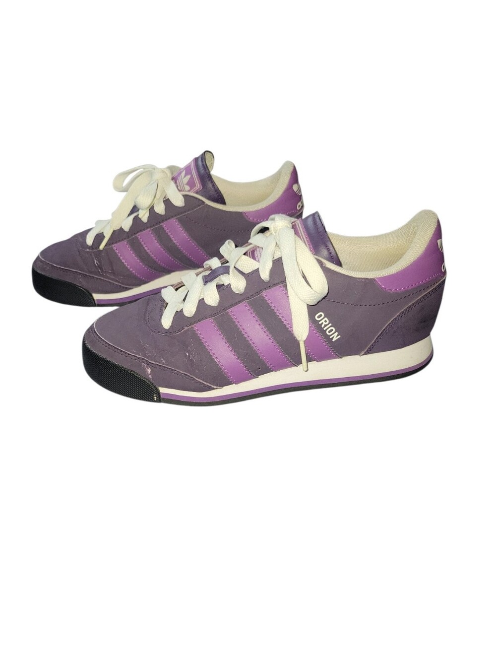 adidas Women's Orion Purple and Pink Retro Sneakers